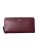 Pinko Ryder Zip Around Cuero de Ternera Seda, Accesorio de Viaje-Billetera Mujeres, Ww5q_Grosella Intenso-Antique Gold, U